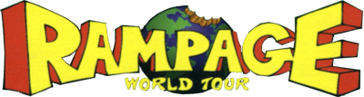 Rampage World Tour logo for Sega Saturn